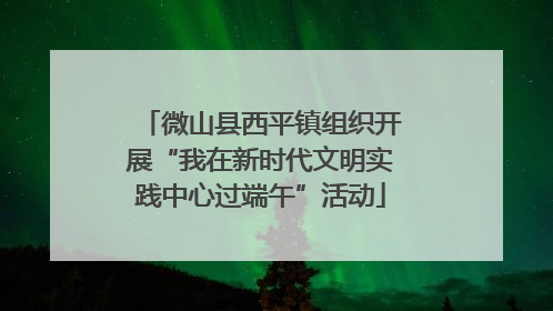 微山县西平镇组织开展“我在新时代文明实践中心过端午”活动