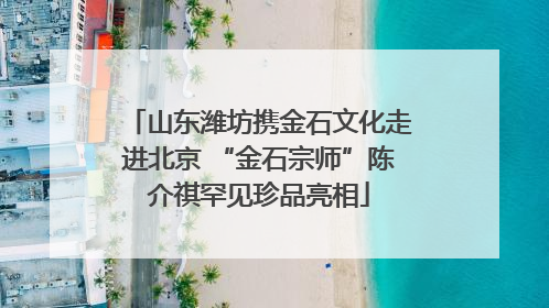 山东潍坊携金石文化走进北京 “金石宗师”陈介祺罕见珍品亮相