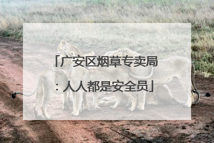 广安区烟草专卖局：人人都是安全员