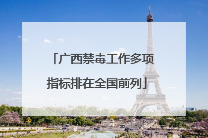 广西禁毒工作多项指标排在全国前列