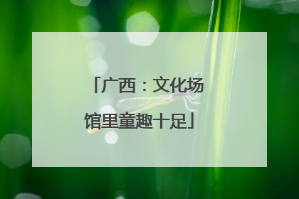 广西：文化场馆里童趣十足