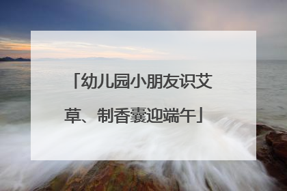 幼儿园小朋友识艾草、制香囊迎端午