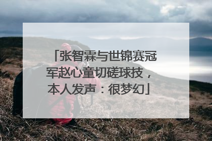张智霖与世锦赛冠军赵心童切磋球技，本人发声：很梦幻