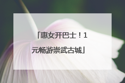 惠女开巴士！1元畅游崇武古城