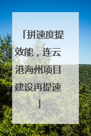拼速度提效能，连云港海州项目建设再提速