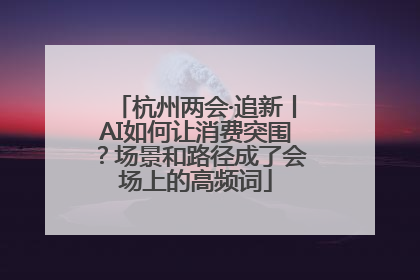 杭州两会·追新丨AI如何让消费突围？场景和路径成了会场上的高频词
