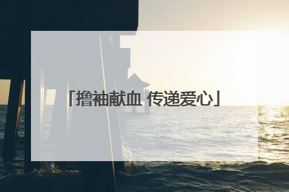 撸袖献血 传递爱心