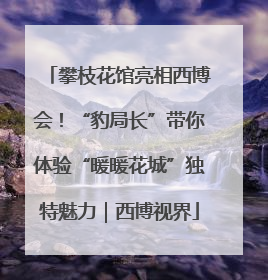 攀枝花馆亮相西博会！“豹局长”带你体验“暖暖花城”独特魅力｜西博视界