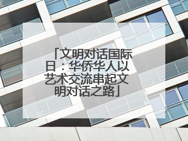 文明对话国际日：华侨华人以艺术交流串起文明对话之路