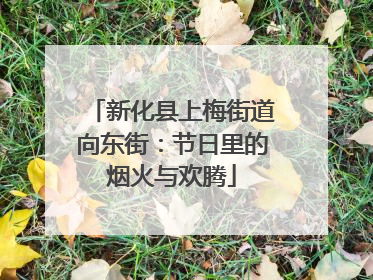 新化县上梅街道向东街：节日里的烟火与欢腾