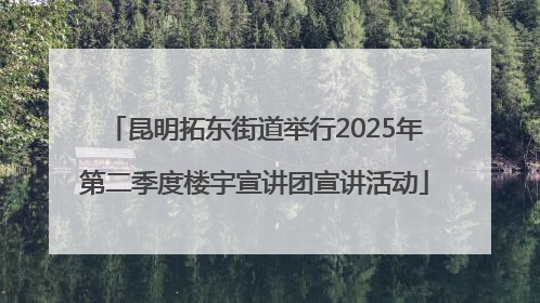 昆明拓东街道举行2025年第二季度楼宇宣讲团宣讲活动
