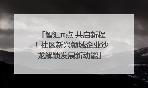 智汇π点 共启新程！社区新兴领域企业沙龙解锁发展新动能