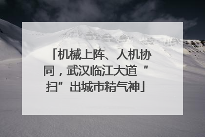 机械上阵、人机协同，武汉临江大道“扫”出城市精气神