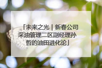 未来之光｜新春公司采油管理二区副经理孙哲的油田进化论