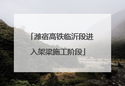 潍宿高铁临沂段进入架梁施工阶段