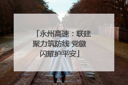 永州高速：联建聚力筑防线 党徽闪耀护平安