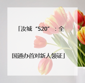 汝城“520”：全国通办首对新人领证