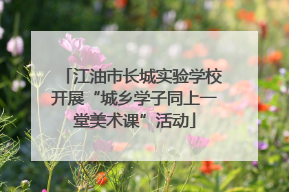 江油市长城实验学校开展“城乡学子同上一堂美术课”活动
