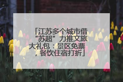 江苏多个城市借“苏超”力推文旅大礼包：景区免票，餐饮住宿打折
