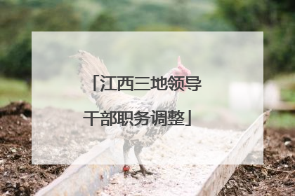 江西三地领导干部职务调整
