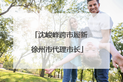沈峻峰跨市履新徐州市代理市长