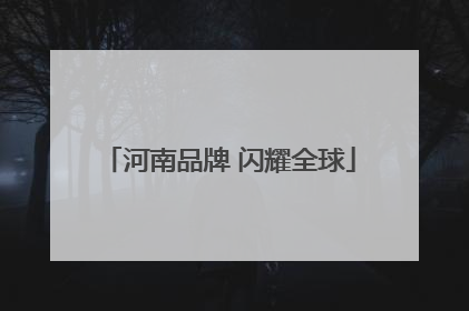 河南品牌 闪耀全球
