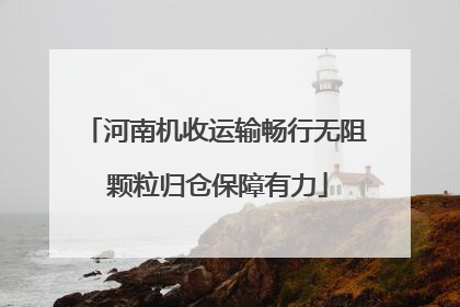 河南机收运输畅行无阻 颗粒归仓保障有力
