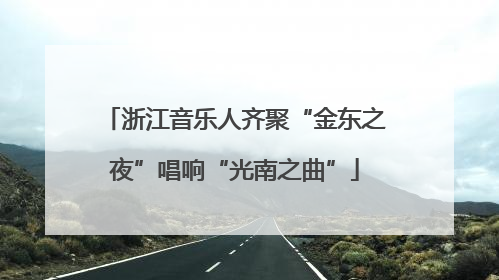 浙江音乐人齐聚“金东之夜”唱响“光南之曲”