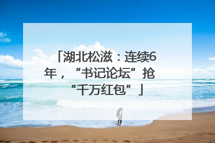 湖北松滋：连续6年，“书记论坛”抢“千万红包”