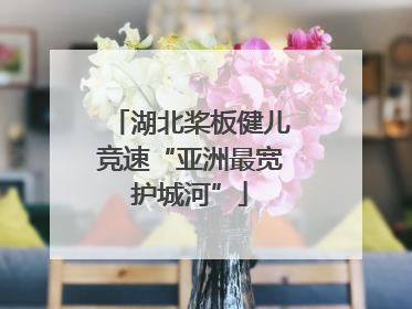 湖北桨板健儿竞速“亚洲最宽护城河”