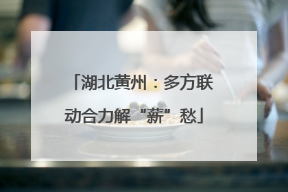 湖北黄州：多方联动合力解“薪”愁