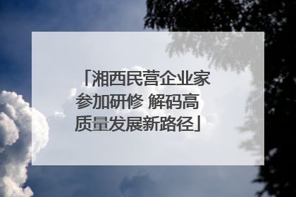 湘西民营企业家参加研修 解码高质量发展新路径