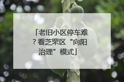 老旧小区停车难？看芝罘区“向阳治理”模式