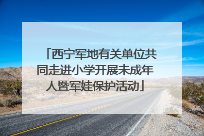西宁军地有关单位共同走进小学开展未成年人暨军娃保护活动