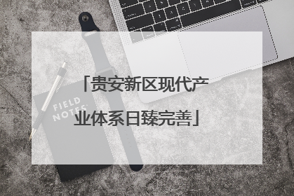 贵安新区现代产业体系日臻完善