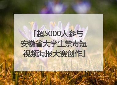 超5000人参与安徽省大学生禁毒短视频海报大赛创作