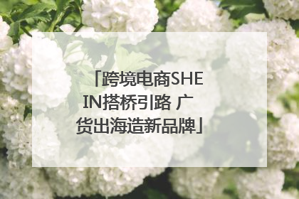 跨境电商SHEIN搭桥引路 广货出海造新品牌