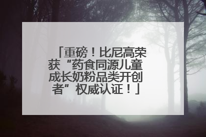 重磅！比尼高荣获“药食同源儿童成长奶粉品类开创者”权威认证！