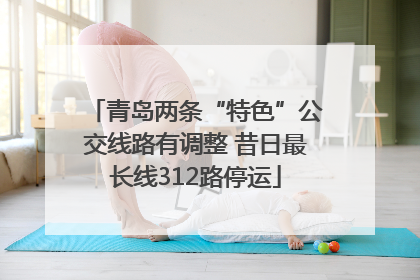 青岛两条“特色”公交线路有调整 昔日最长线312路停运