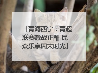 青海西宁：青超联赛激战正酣 民众乐享周末时光
