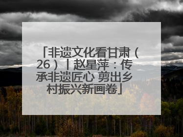 非遗文化看甘肃（26）丨赵星萍：传承非遗匠心 剪出乡村振兴新画卷