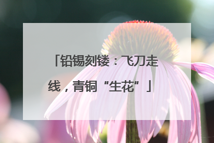 铅锡刻镂：飞刀走线，青铜“生花”