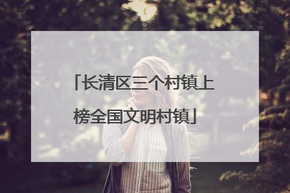长清区三个村镇上榜全国文明村镇