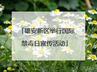 雄安新区举行国际禁毒日宣传活动