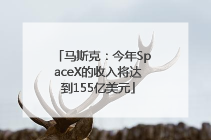 马斯克：今年SpaceX的收入将达到155亿美元
