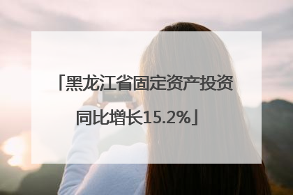 黑龙江省固定资产投资同比增长15.2%