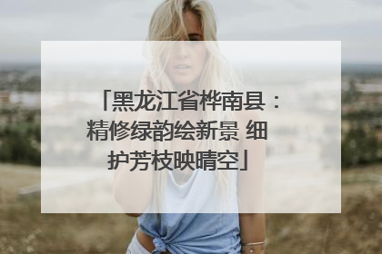 黑龙江省桦南县：精修绿韵绘新景 细护芳枝映晴空