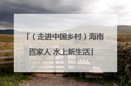 （走进中国乡村）海南疍家人 水上新生活