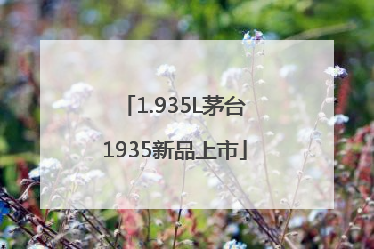 1.935L茅台1935新品上市