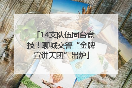 14支队伍同台竞技！聊城交警“金牌宣讲天团”出炉